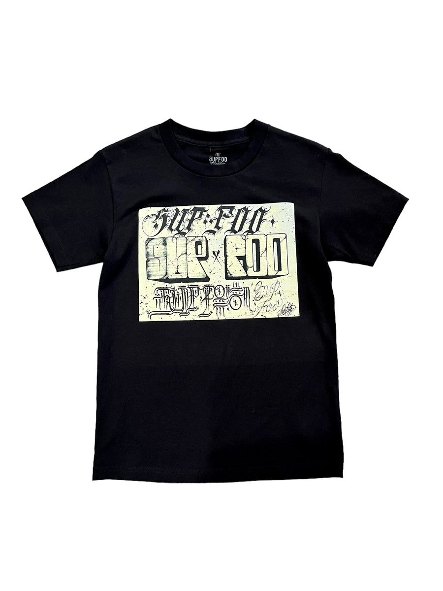 BLACK BOOK BANGERS T-SHIRT – SUPFOO X SUPBOO CLOTHING