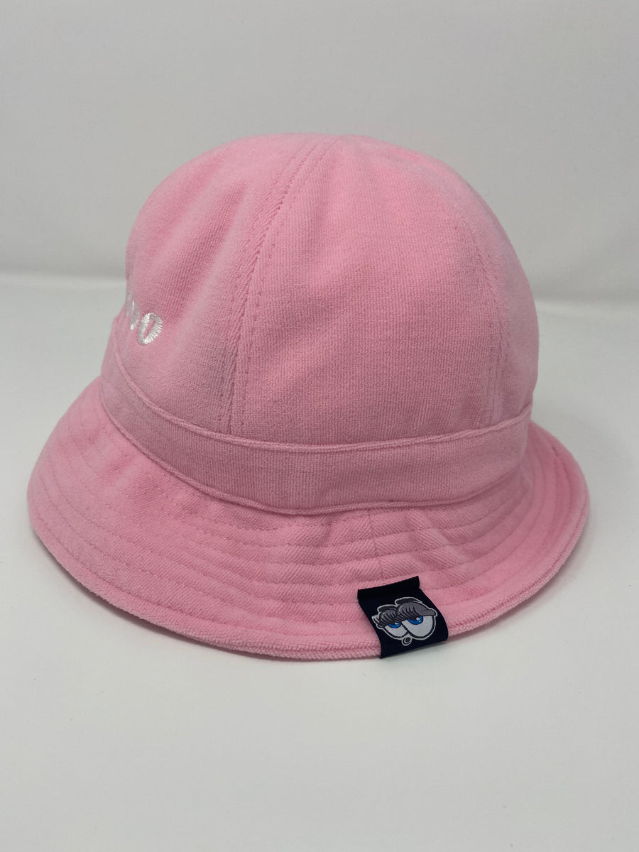 SUPBOO Terry Cloth Bucket Hat Pink SUPFOO X SUPBOO CLOTHING