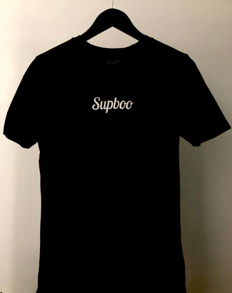 SUPBOO Script Women's T-Shirt - Black