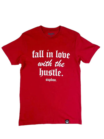 SUPBOO Love The Hustle T-Shirt - Red
