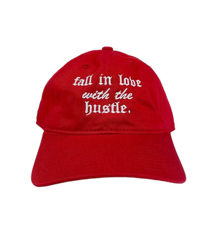 SUPBOO Love The Hustle Dad Hat - Red