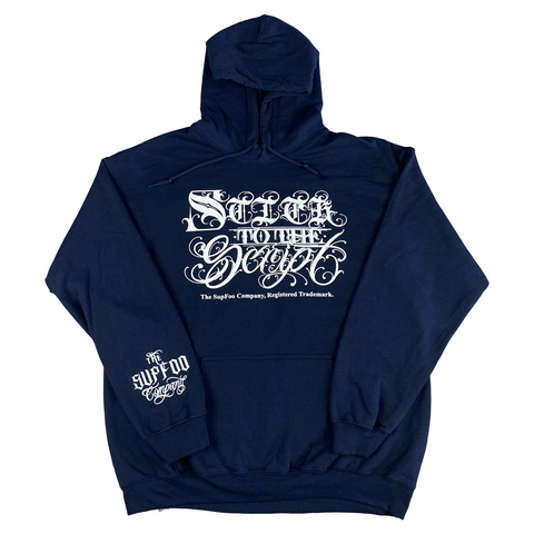 Stick to the Script Hoodie - Navy