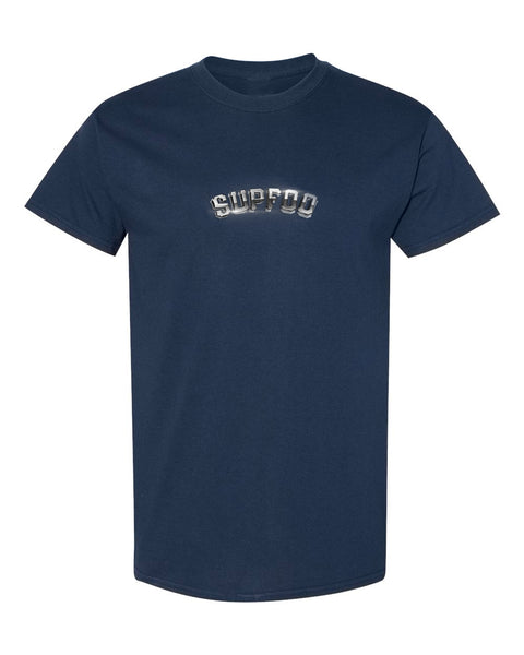 Solid Chrome T-Shirt - Navy Blue