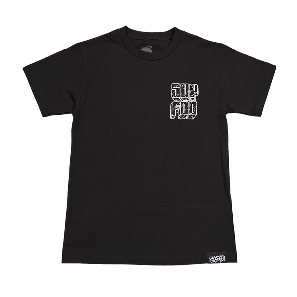 Block Letter T-Shirt - Black
