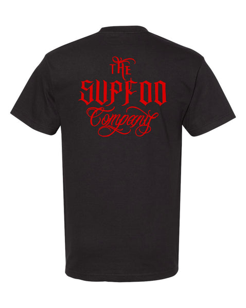 Script Banger T-Shirt - Black & Red