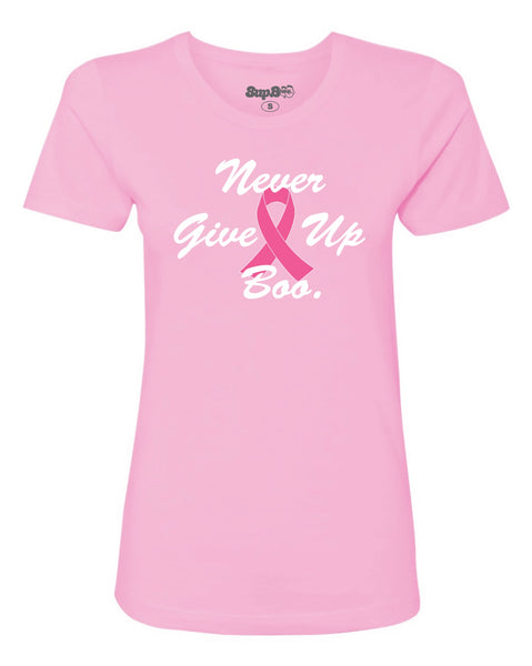 SUPBOO Never Give Up T-Shirt