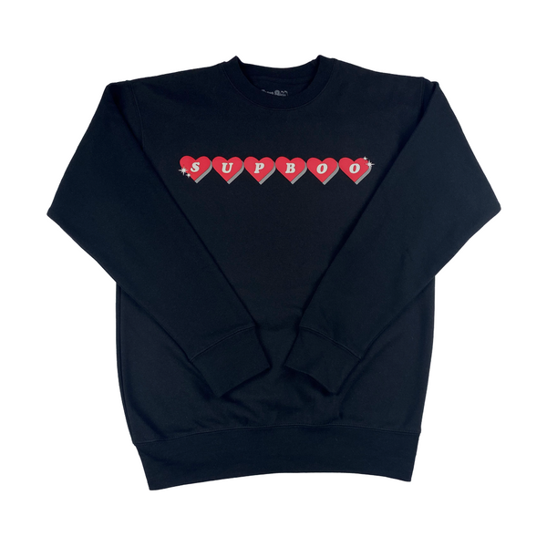 SUPBOO Sweetheart Sweatshirt - Black